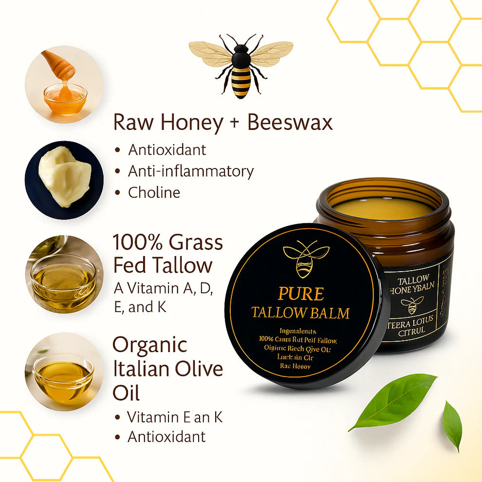Golden Tallow | Pure Tallow Honey Balm