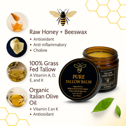Golden Tallow | Pure Tallow Honey Balm