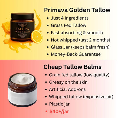 Golden Tallow | Pure Tallow Honey Balm