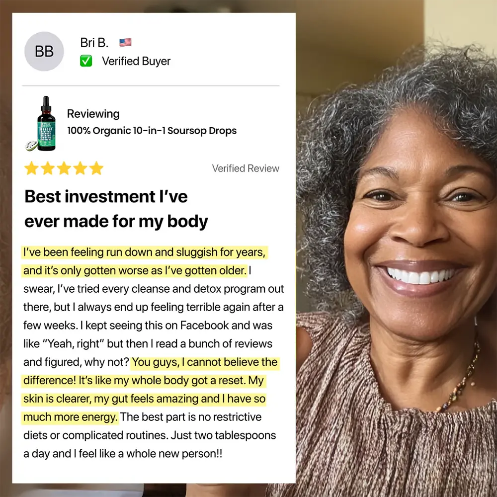 100% Organic 10-in-1 Soursop Extract Drops